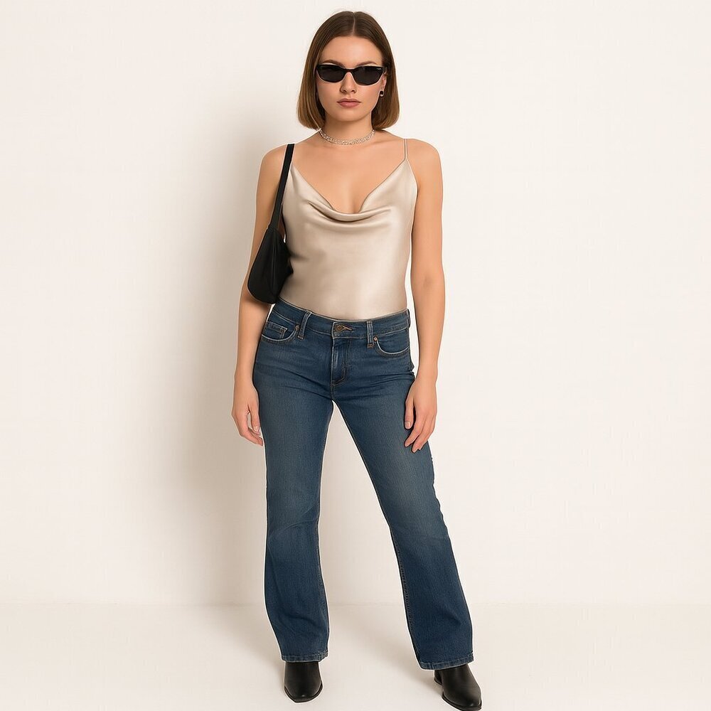 Citizens of Humanity Elle Low Waist Bootcut Jeans — Medium Wash, Stretch(31) Y2K - Picture 3 of 17